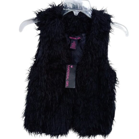 Material Girl faux fur vest sz XS - Picture 1 of 8